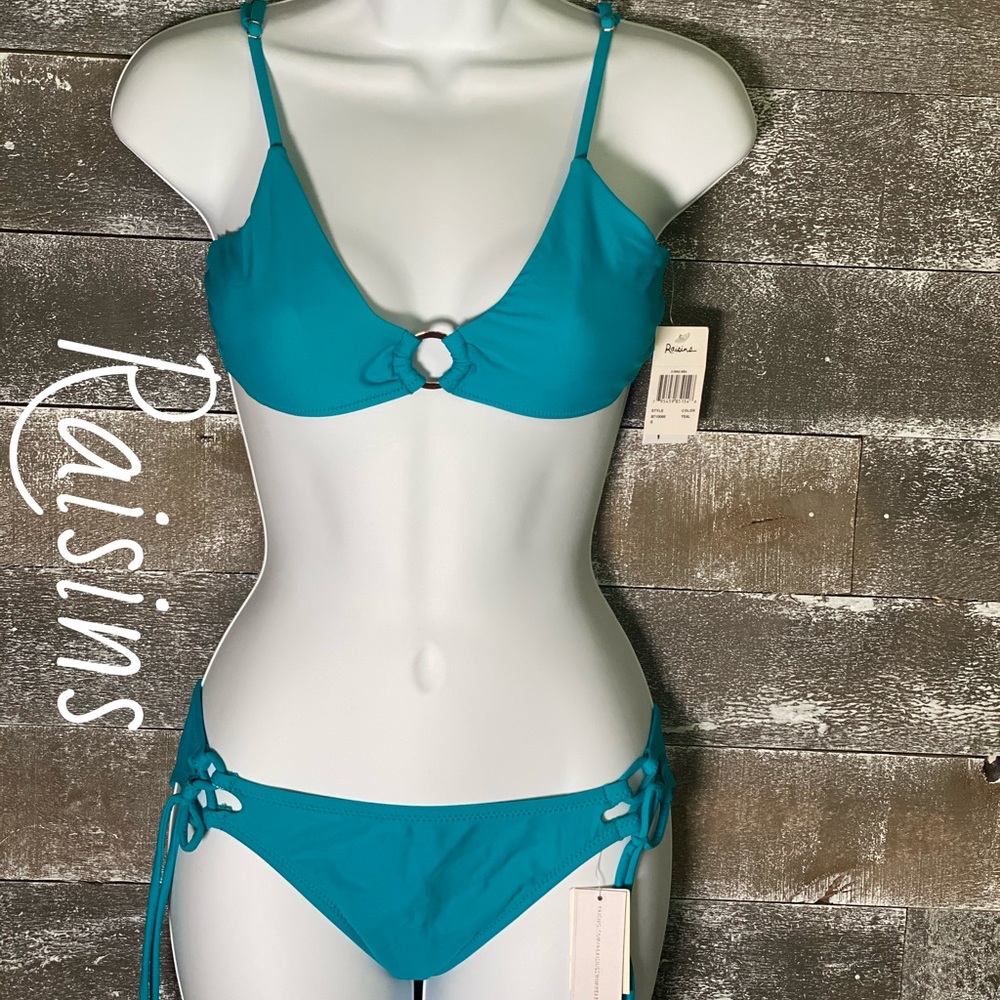 Teal O-Ring Bikini Set